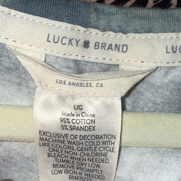 Lucky Brand Gray/Blue Tie-Dye Tank - Picture 3 of 3